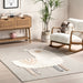 Kids Llama Area Rug 120 cm Soft Ivory for Playroom Decor