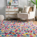 Kids Multicolor Shag Area Rug for Playroom and Nursery