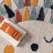Kids Porcupine Rug with Tassels in Multicolor 120cm