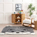 Kids Puppy Shaped Rug Grey 50x76cm