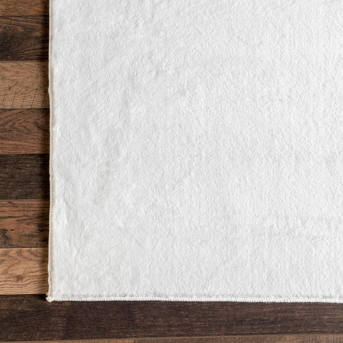 Kids Washable Light Grey Lion Stenciled Rug 120x170 cm