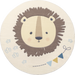 Kids Washable Multicolor Lion Rug for Playroom and Nursery
