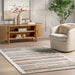 Kids Washable Multicolor Striped Area Rug 120x180 cm