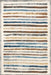 Kids Washable Multicolor Striped Area Rug 120x180 cm