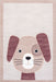 Kids Washable Puppy Rug for Playroom 120x160 cm Light Grey