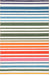Kids Washable Striped Area Rug in Multicolor for Nursery