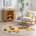 Kids Washable Tiger Rug For Playroom In Grey Color