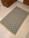 Tappeto Kilim 122 cm x 183 cm blu crema lavabile reversibile