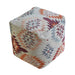Kilim Design Pouf in Acrylic and Polyester Fabric