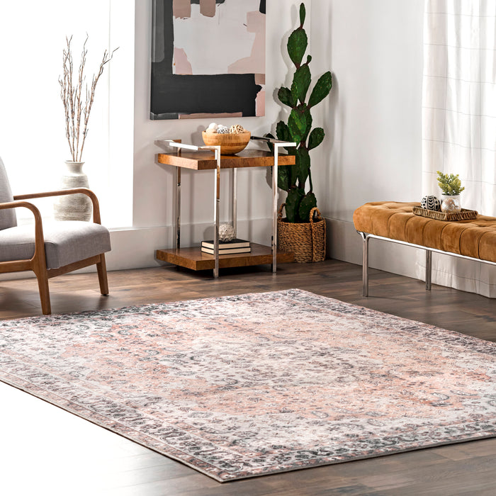 Kinsley Vintage Paisley Area Rug 133x190 cm Peach