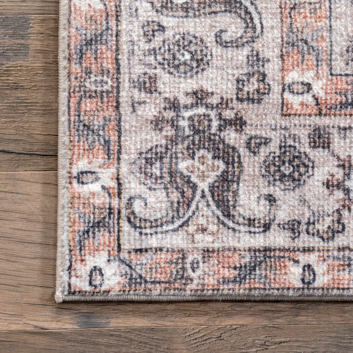 Kinsley Vintage Paisley Area Rug 133x190 cm Peach