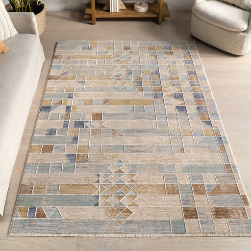 Tappeto moderno geometrico multicolore Kirsten 120x160 cm