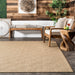 Kirstin Indoor Outdoor Ruskea Diamond Jute Area -matto 120x180 cm