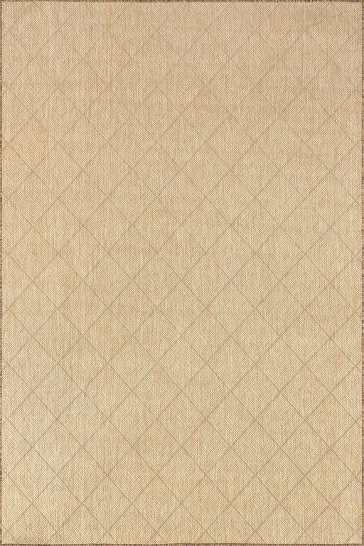 Kirstin Indoor Outdoor Ruskea Diamond Jute Area -matto 120x180 cm