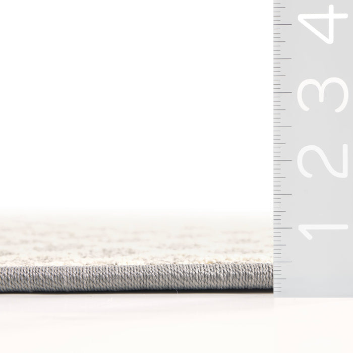 Kittiwake Custom Diamond Pattern Area Rug 130x180 cm Grey