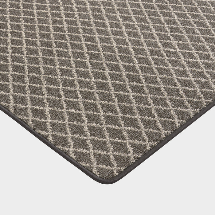 Kittiwake Custom Diamond Pattern Rug Charcoal 100cm