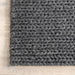 Knit Wool Area Rug 150cm Charcoal Color