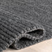 Knit Wool Area Rug 150cm Charcoal Color