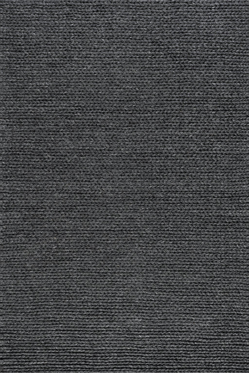 Knit Wool Area Rug 150cm Charcoal Color