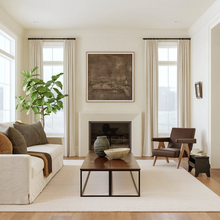 Knit Wool Area Rug 60 x 90 cm Off White