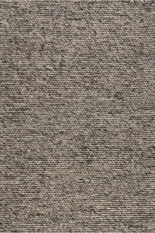 Knit Wool Area Rug in Grey 160 cm x 230 cm