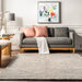 Knit Wool Area Rug in Light Grey for Cozy Interiors