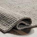 Knit Wool Area Rug in Light Grey for Cozy Interiors