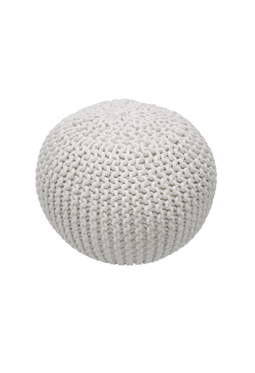 Knitted Pouf Ottoman for Living Room and Bedroom 50cm