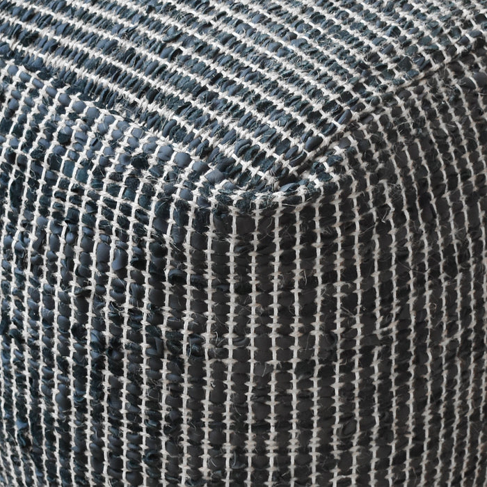 Konya Leather Pouf με γέμιση κάνναβης για διακόσμηση Home 