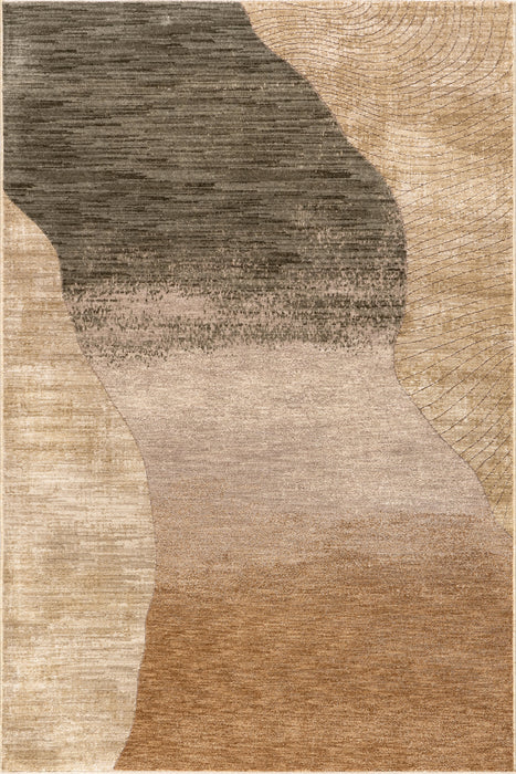 Koshi Abstract Area Rug 120x180 cm Light Brown