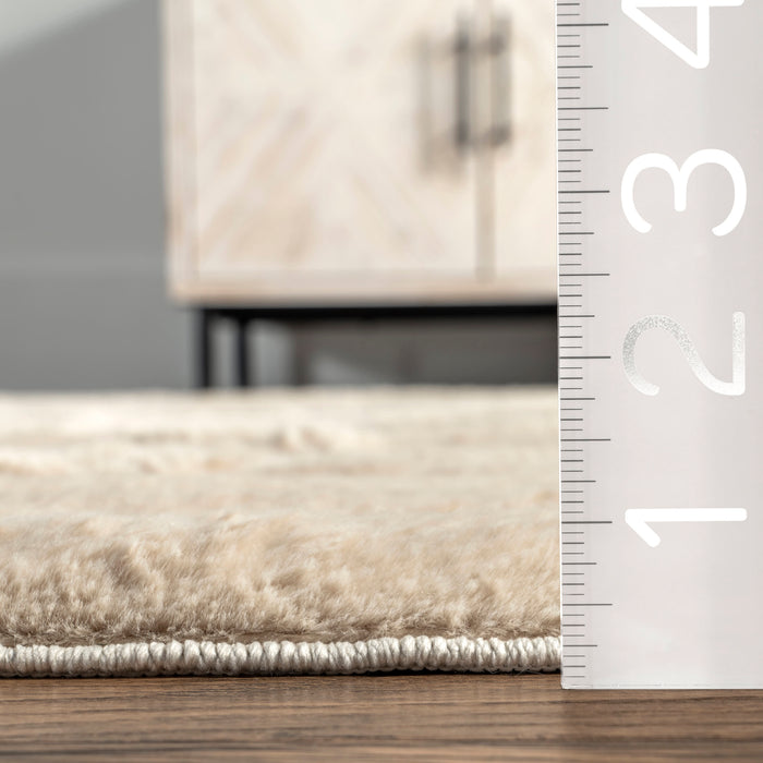 Kris Plush Washable Cloud Rug 140x200 cm Beige