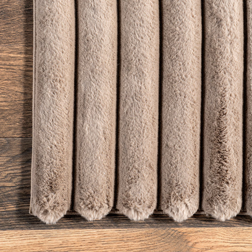 Kris Washable Plush Cloud Rug in Taupe 160cm x 230cm