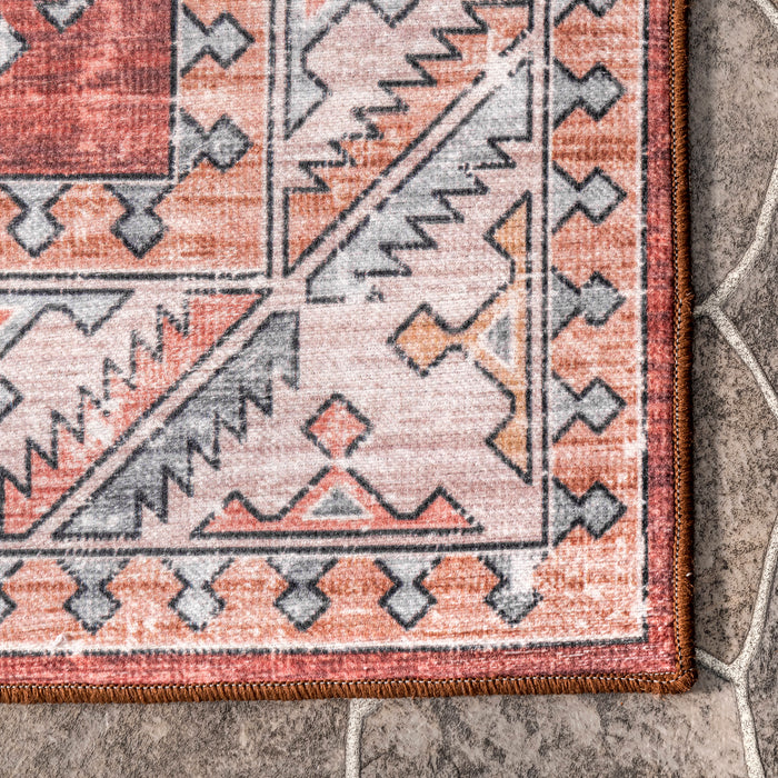 Kristen Washable Indoor Outdoor Rug 152x244 cm Brick