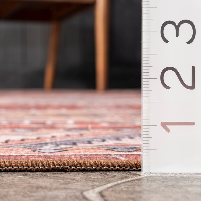 Kristen Washable Indoor Outdoor Rug 152x244 cm Brick