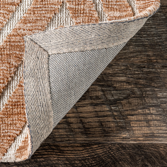 Krystin Geometric Tan Area Rug 130cm x 180cm