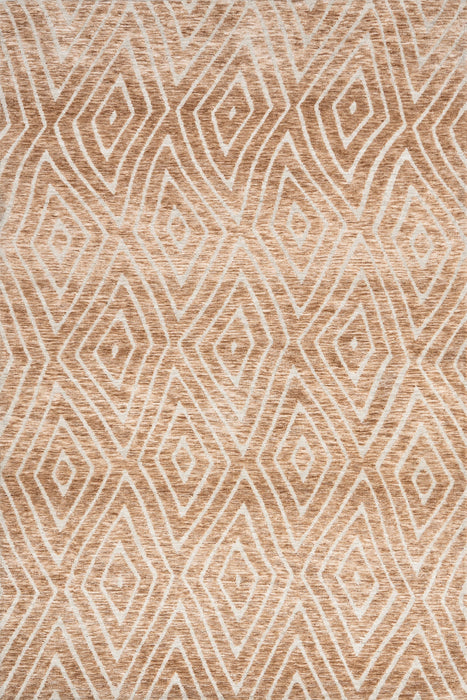 Krystin Geometric Tan Area Rug 130cm x 180cm