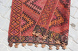 Kurdish Embroidered Kilim Rug 124cm x 368cm Vintage Design