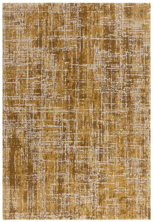 Kuza Abstract Gold Rug