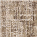 Kuza Abstract Modern Distressed Textured Soft-Touch Beige/Light Grey Rug