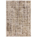 Kuza Abstract Modern Distressed Textured Soft-Touch Beige/Light Grey Rug