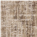 Kuza Abstract Modern Distressed Textured Soft-Touch Beige/Light Grey Rug