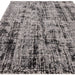 Kuza Abstract Modern Distressed Textured Soft-Touch Black /Light Grey Rug