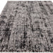 Kuza Abstract Modern Distressed Textured Soft-Touch Black /Light Grey Rug 120 x 170 cm