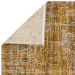 Kuza Abstract Modern Distressed Textured Soft-Touch Gold/Light Grey Rug