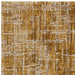 Kuza Abstract Modern Distressed Textured Soft-Touch Gold/Light Grey Rug