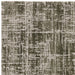 Kuza Abstract Modern Distressed Textured Soft-Touch Khaki/Light Grey Rug