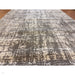 Kuza Abstract Modern Distressed Textured Soft-Touch Mid Grey/Cream/Light Grey Rug