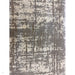 Kuza Abstract Modern Distressed Textured Soft-Touch Mid Grey/Cream/Light Grey Rug