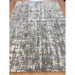 Kuza Abstract Modern Distressed Textured Soft-Touch Mid Grey/Cream/Light Grey Rug