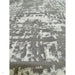 Kuza Abstract Modern Distressed Textured Soft-Touch Mid Grey/Cream/Light Grey Rug